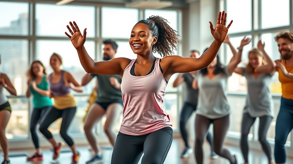 Sacramento dance fitness instructor leads a lively, inclusive workout class