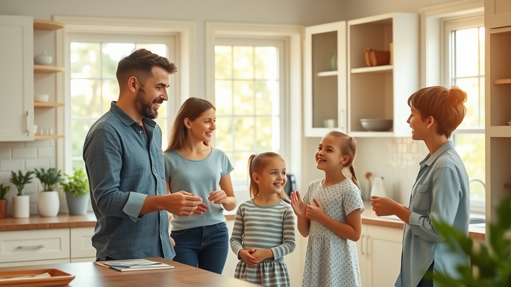 Sacramento home organizer helping a family organize their kitchen space