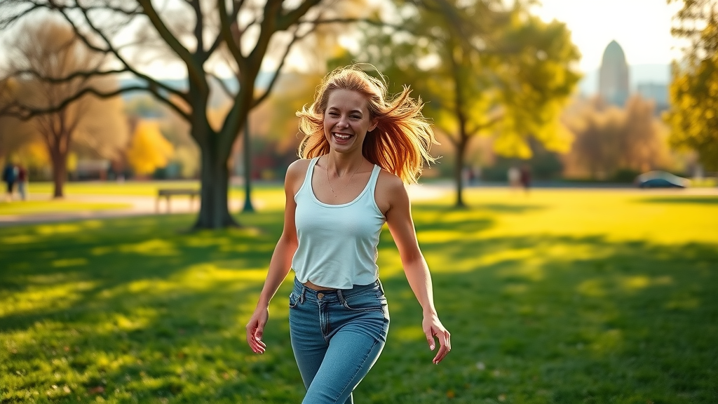 Active woman walking pain-free after sciatica treatment Sacramento outdoors